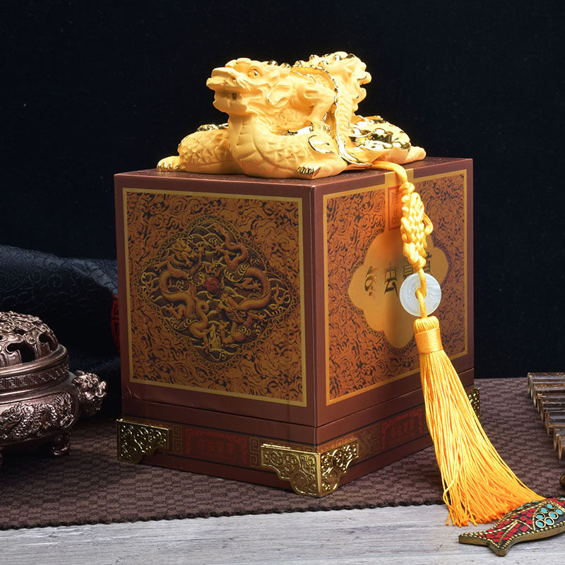 龙头玉玺冬虫夏草包装盒虫草礼盒高档礼品盒木盒空盒子定制logo