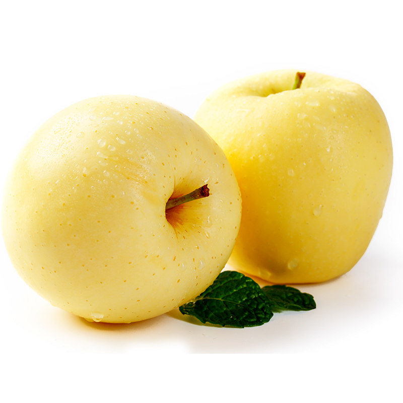 黄金奶油富士苹果山东烟台栖霞白色冰糖心新鲜水果牛奶5当季整箱