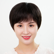 40-60 years old middle-aged mother wig female short hair real hair full real hair full headgear summer chemotherapy bald wig