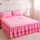 法式公主风蕾丝床裙式床罩单件1.2m1.5米1.8x2.0花边床套四季通用