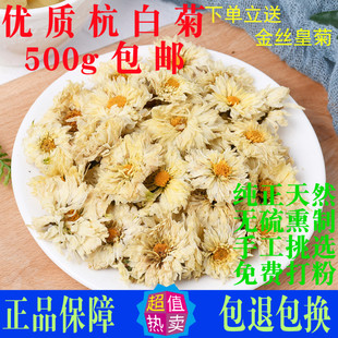 特级杭白菊 桐乡 正宗500g包邮散装胎菊杭州花草茶泡水药用黄白菊