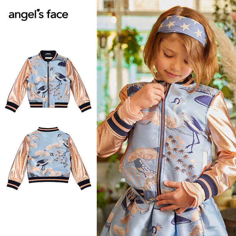 英国angels face女童外套新款洋气儿童中大童时尚百搭春秋款童装