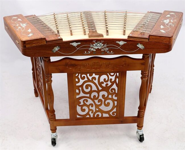 正品衡乐405扬琴乐器五码十音广东粤剧扬琴红花梨木演奏洋琴乐器