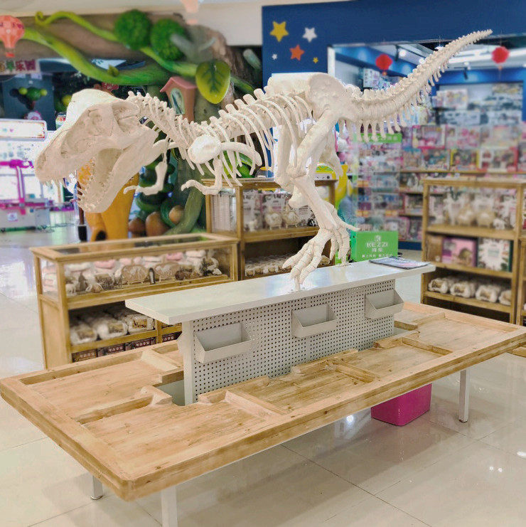 恐龙考古桌霸王龙商用挖掘化石玩具台儿童益智手工乐园游乐场设备