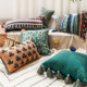 美式复古抱枕沙发客厅靠垫靠枕套床头腰枕午睡趴波西米亚手工刺绣