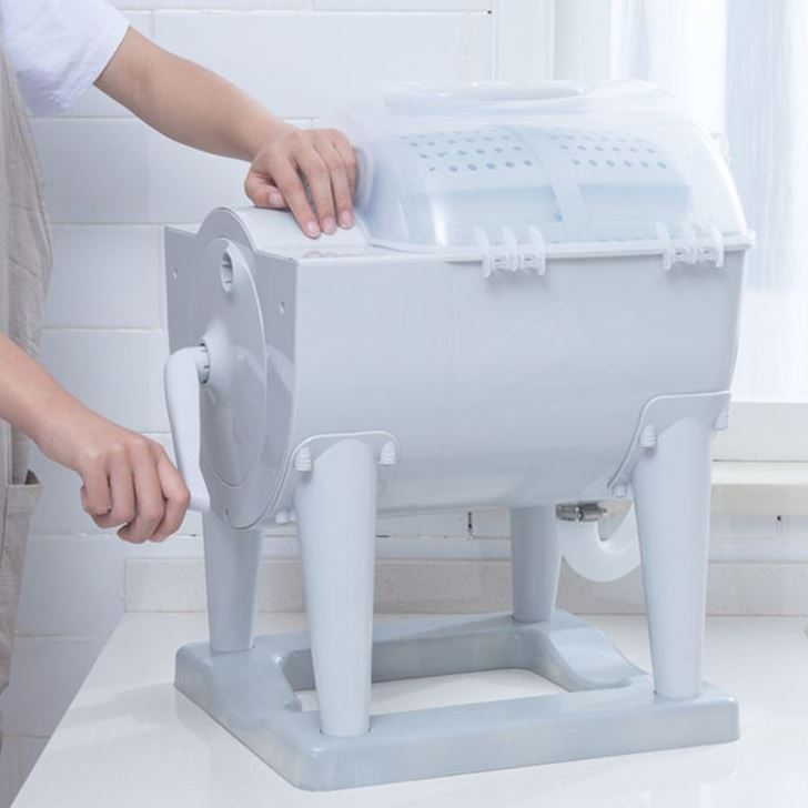 宿舍洗衣机手动手摇滚筒脱水机免电甩干机洗涤机自驾游户外寝室桶