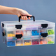 乐高零件分类盒透明拼装lego分拣积木分格玩具整理箱小颗粒收纳盒