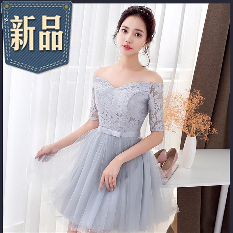 h伴娘服短款韩式伴娘团礼服香槟色小礼服姐妹裙毕业晚礼服敬酒服在类目 女装/女士精品, 婚纱/旗袍/礼服, 礼服/晚装中 - 来自Buy2taobao.com提供专业的淘宝代购服务