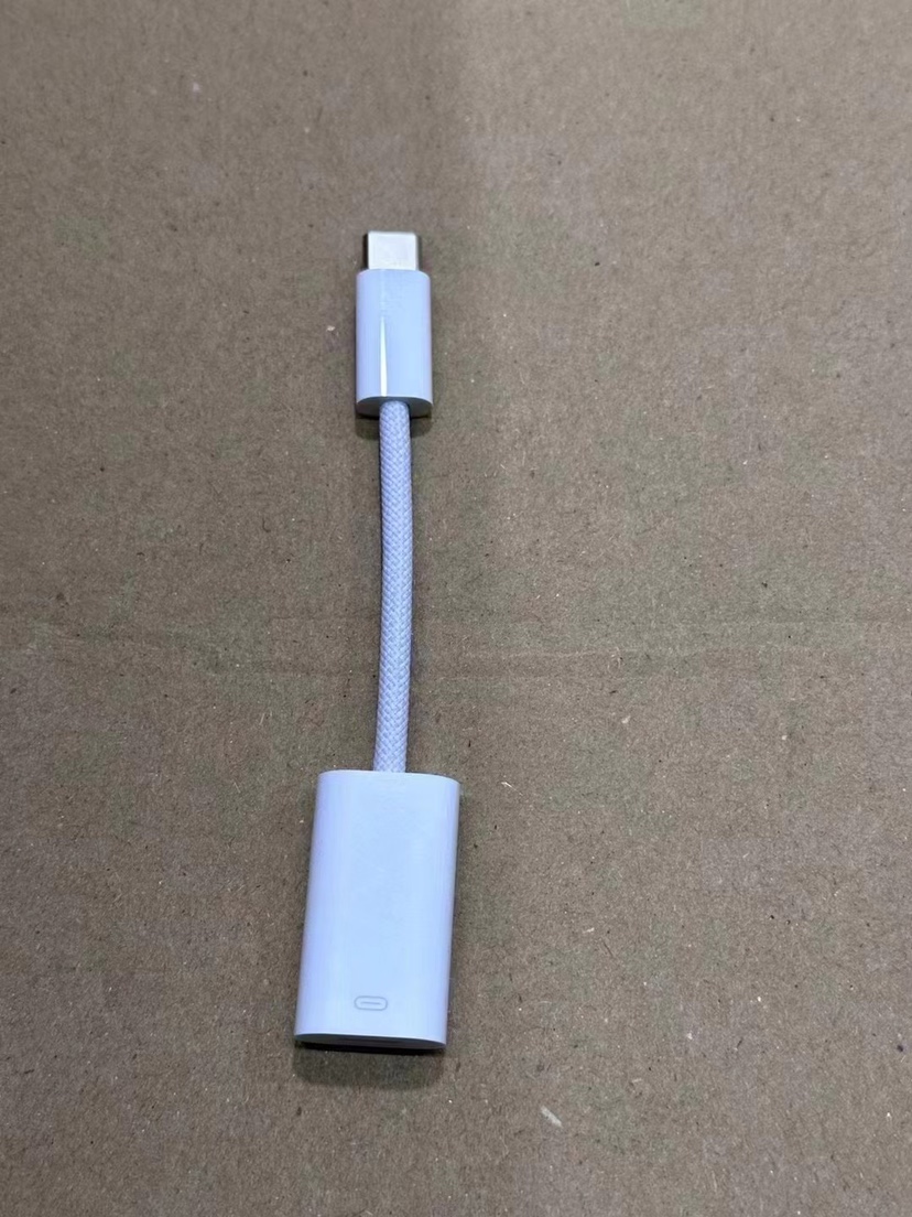 适用苹果  iPhone15USB-C转闪电转换器USB-CtoLightning连接器