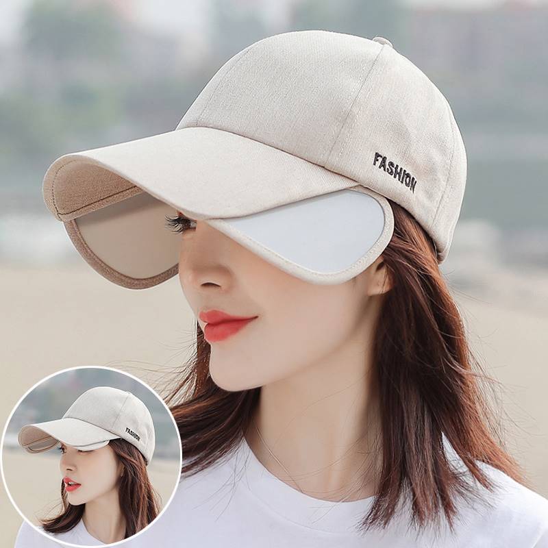 帽子女士夏天空顶遮阳帽伸缩骑电动车防晒帽百搭大沿宽沿凉太阳