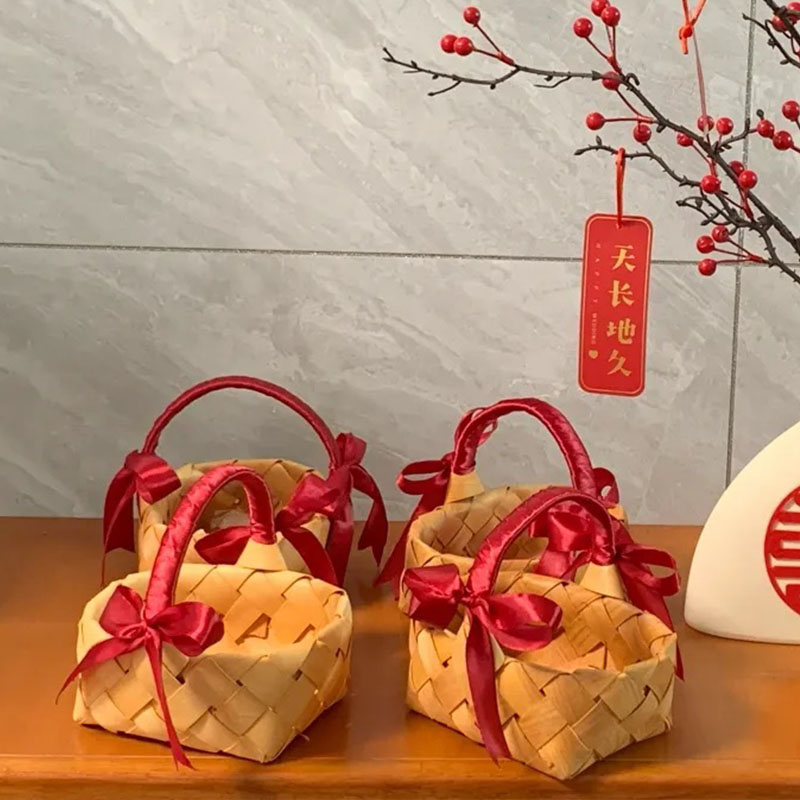 早生贵子提篮杉木编织篮子手提 伴手礼婚礼婚庆用品糖果盒子竹编在类目 节庆用品/礼品, 其它节庆用品中 - 来自Buy2taobao.com提供专业的淘宝代购服务