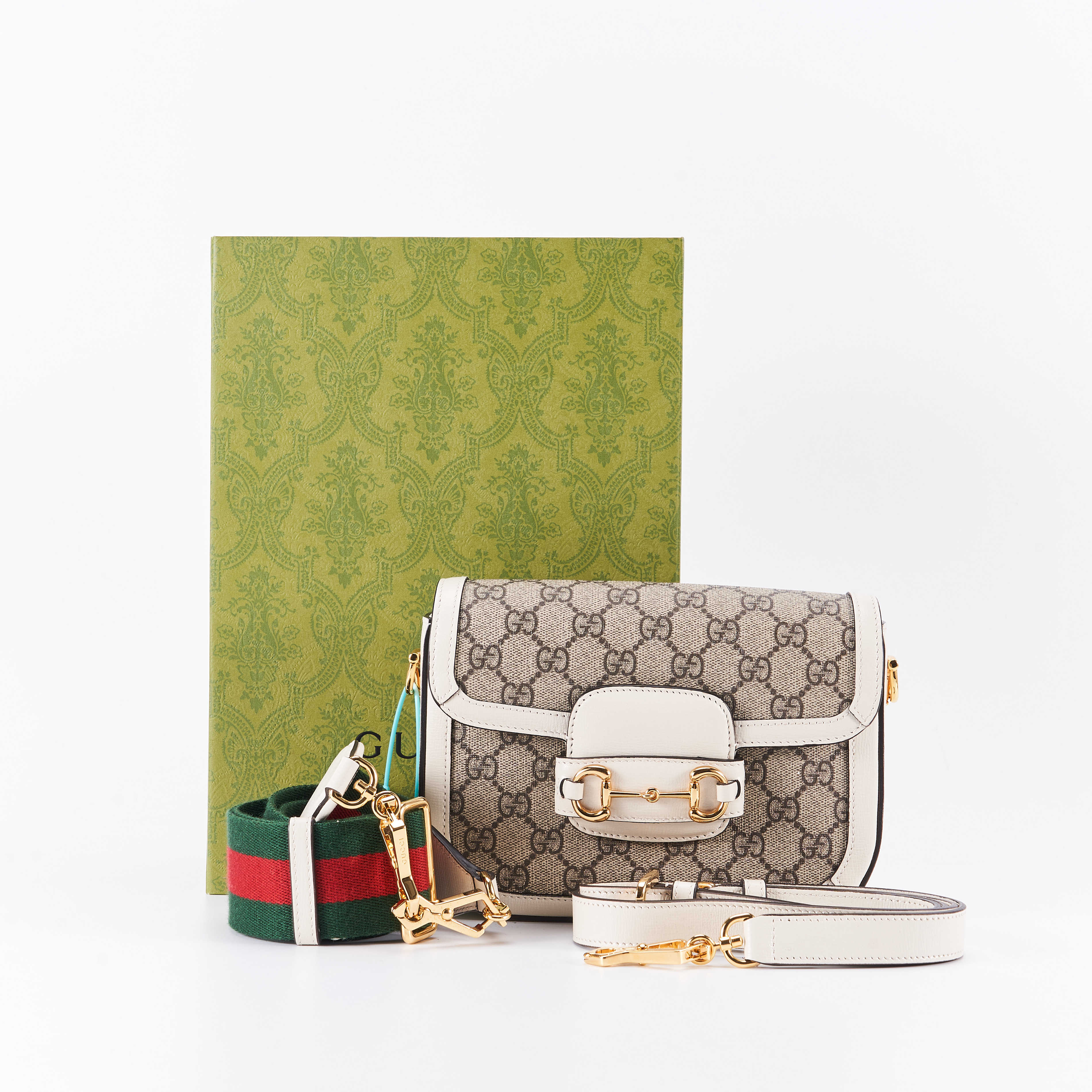 【98新】gucci1955马鞍包mini白色公价￥20500