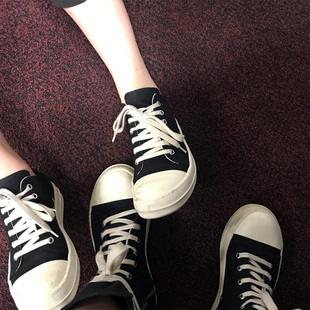 情侣鞋 ins暗黑风ro低帮帆布鞋 男女潮流百搭休闲学生韩版 运动板鞋