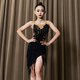 2025新款拉丁舞比赛服14岁以上表演花服高级感舞蹈裙演出舞裙春夏