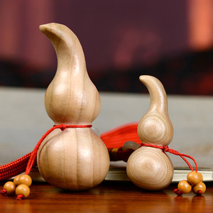 桃木手把件把玩葫芦图片