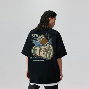 STA2023系列原创短袖t恤男生潮牌ins2022夏季新品国潮重磅设计感