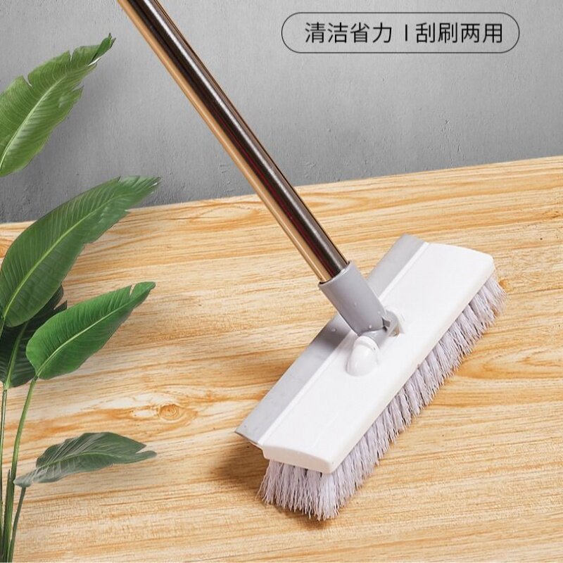 地刷长把浴室卫生间户外清洁工具地板刷子可调节硬毛刮水神器