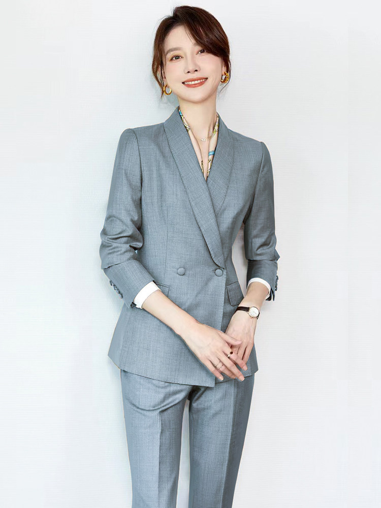 西装套装女2022早秋新款休闲工作服