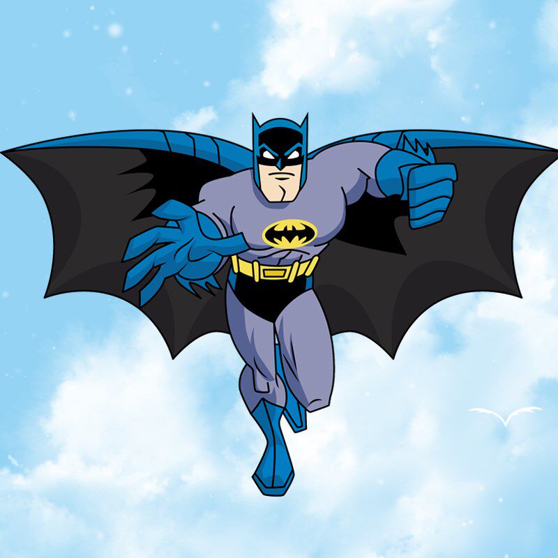 潍坊恒江风筝蝙蝠侠儿童卡通成人小孩初学者2022年新款大人线轮