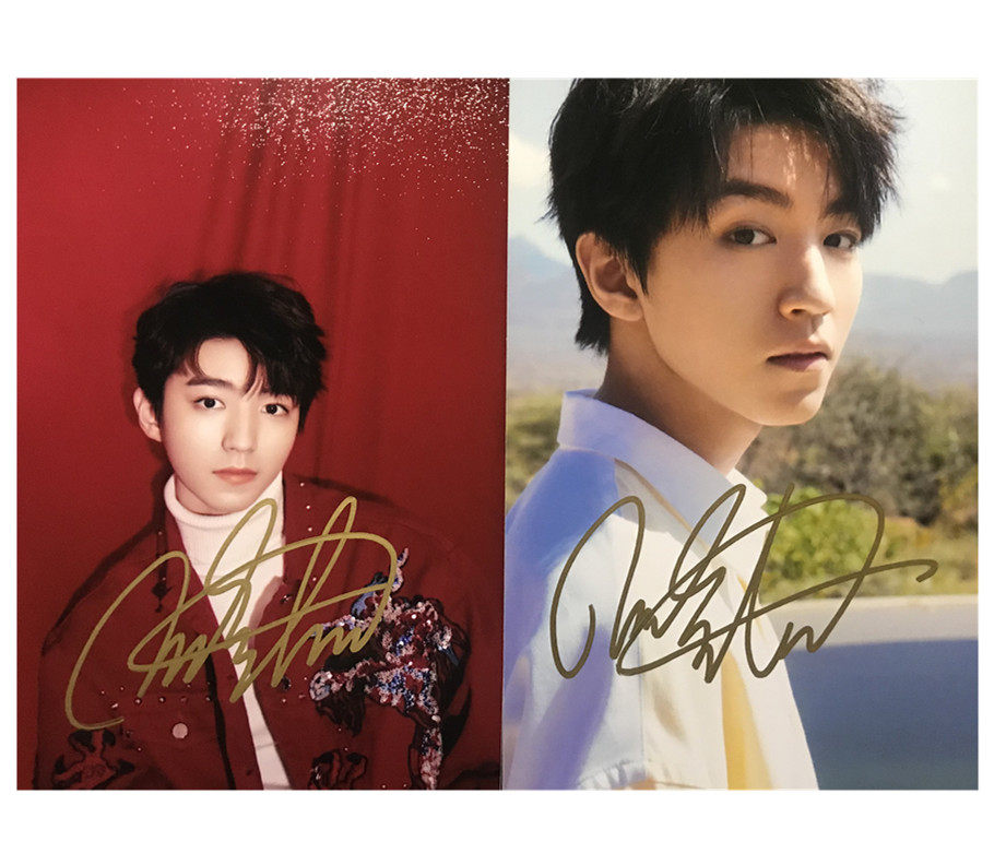 热销tfboys专辑写真_tfboys王俊凯签名照亲笔保真官方媒体签周边同款
