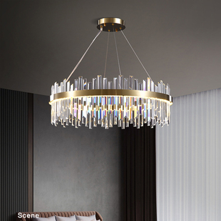现代轻奢客厅灯水晶灯简约现代大气吊灯卧室餐厅灯具创意北欧灯饰