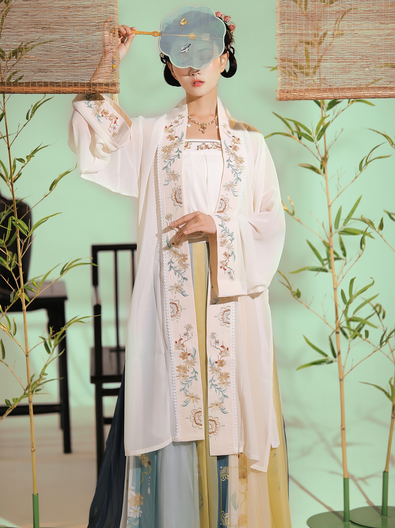 素羽华裳【踏莎行】原创汉服女宋制褙子对襟长衫正品三件套春夏款