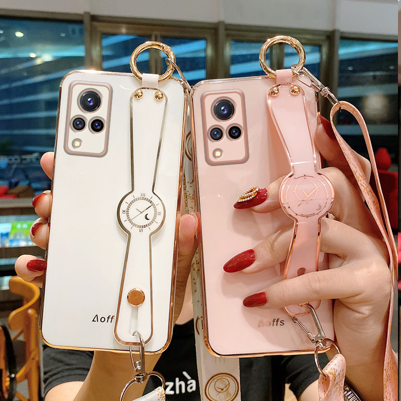 vivos9手机壳女款vivos9e斜跨背肩保护套s9e软硅胶防摔外壳s9镜头全包