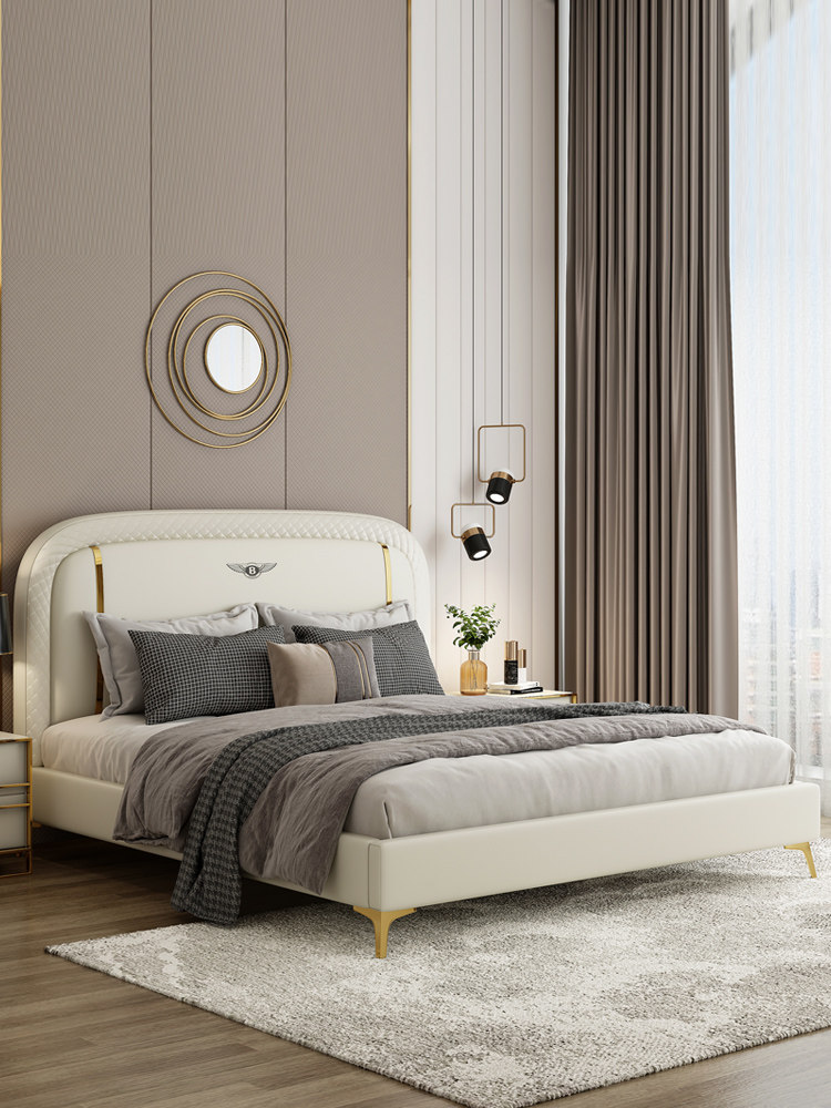 真皮床现代简约主卧