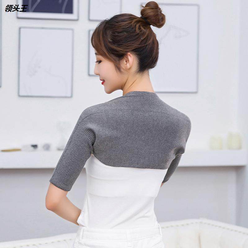 四季通用纯棉护肩颈椎坎肩薄款空调房护肩膀披肩男女士保暖睡觉用