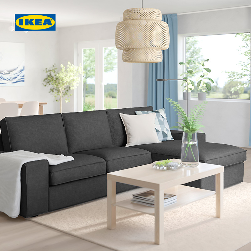 ikea宜家kivik奇维沙发贵妃椅北欧简约现代布艺可拆洗客厅