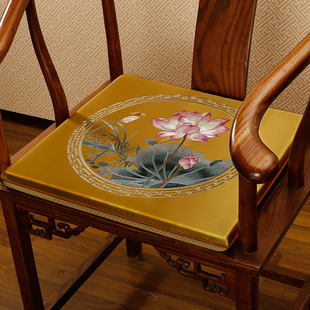 茶椅垫坐垫中式带靠背禅意茶台椅子茶桌凳子实木垫子红木圈椅椅垫