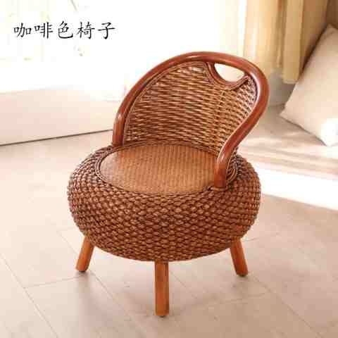 新竹编小藤椅老人专用靠背椅坐椅家用单人位椅子舒服久坐简约靠椅