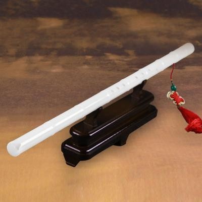 高档乐器女生竹节白玉学生入门收藏箫