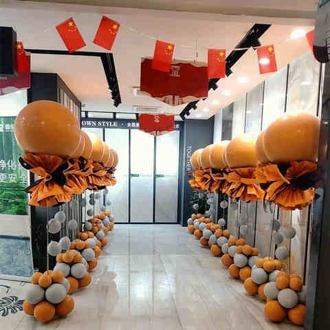 周年庆典装饰店内圣诞节网红布置开业气氛门店气球店面活动元旦c8