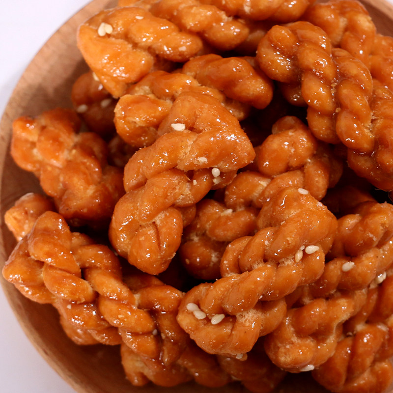 红糖麻花网红手工小麻花正宗义乌散装零食小吃特产桶装独小包装