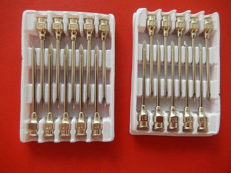 耐用不锈钢加长针头兽用器不绣钢猪用分装加长16号不锈钢针注射