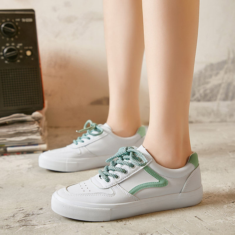人本女鞋2020夏季新款女生鞋子韩版潮流百搭白色板鞋日系小白鞋女