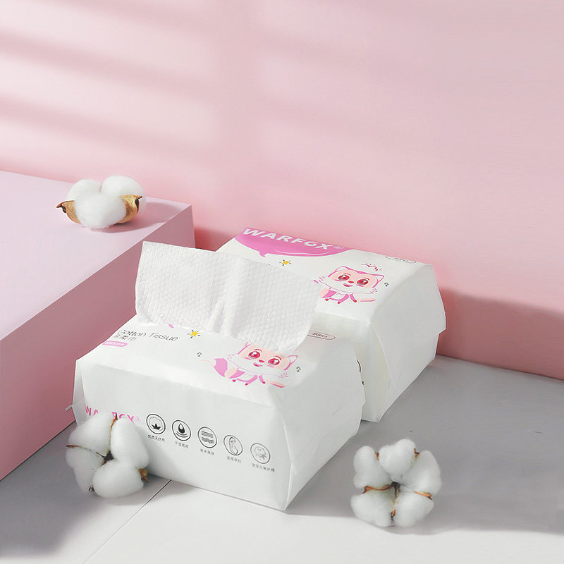 warfox婴儿棉柔巾新生宝宝手口专用洗脸洁面干湿两用厚80抽3大包