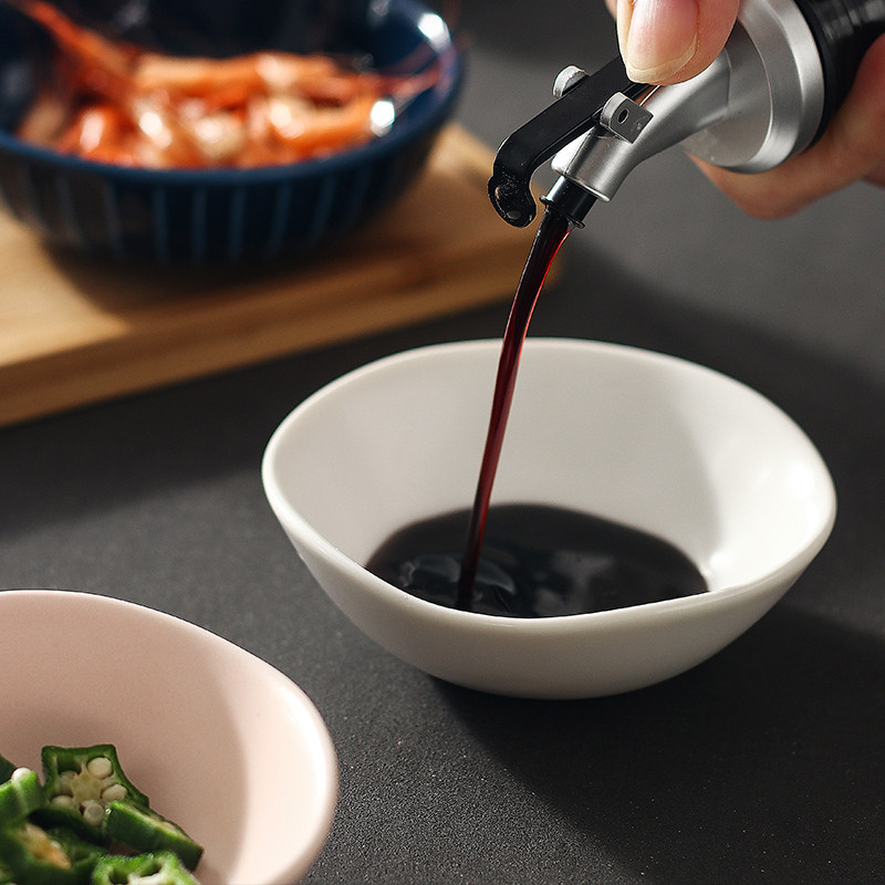 家用小吃小碟子陶瓷创意醋碟异形味碟日式个性调味碟火锅蘸料碟子