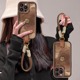 立体山茶花适用苹果16promax手机壳新秋女款iphone15plus复古14Pro带挂绳13全包防摔12轻奢11高级感xs硅胶x潮