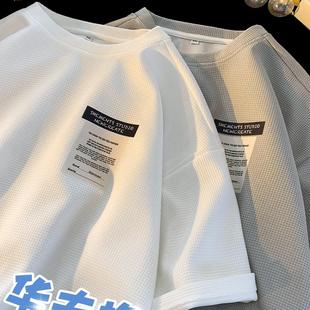 匹克企鹅日系短袖t恤男2024新款纯棉夏季冰丝潮ins宽松潮牌半袖体