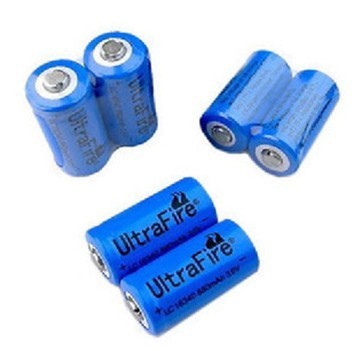 16340电池1200MA 3.7V AX123A激光笔电池可充电锂电池小手电专用