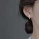 s999珍珠耳钉女纯银小众设计感高级养耳洞耳饰2022年新款潮耳环