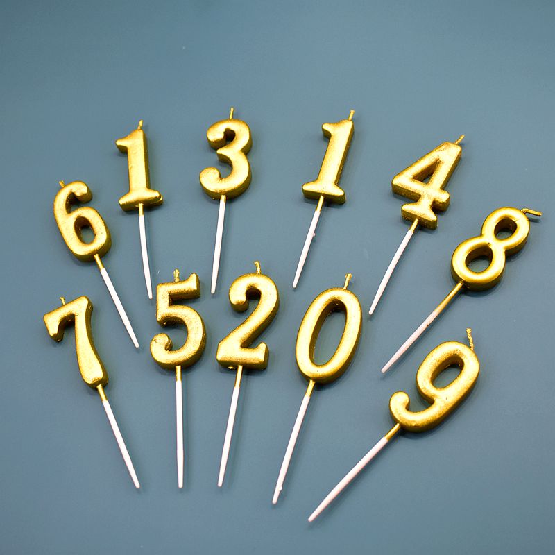 一折生日蛋糕蜡烛数字