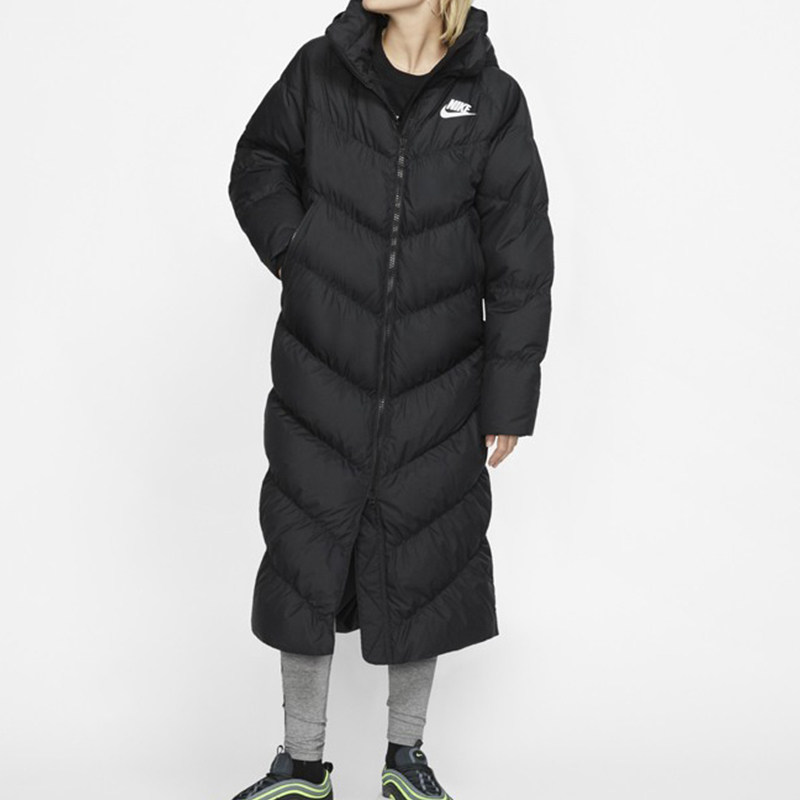 nike耐克长款羽绒服女装冬季新款运动休闲保暖防风外套cz4069-010