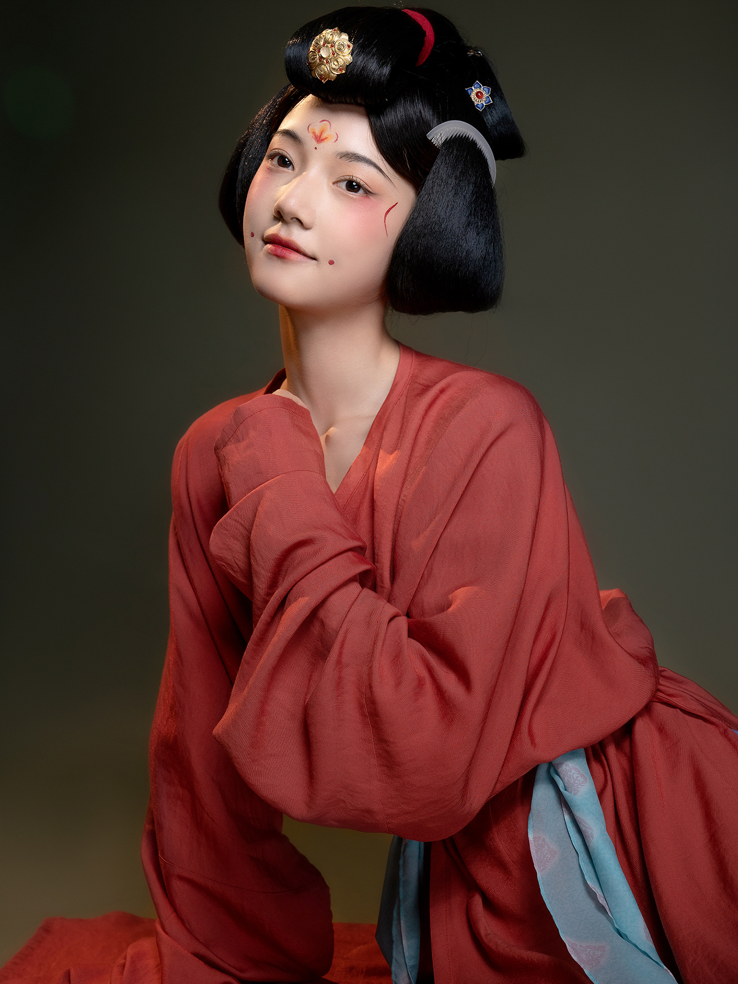 【万华镜】唐制圆领袍大放量娇俏可爱墨名堂2022夏原创正品汉服女