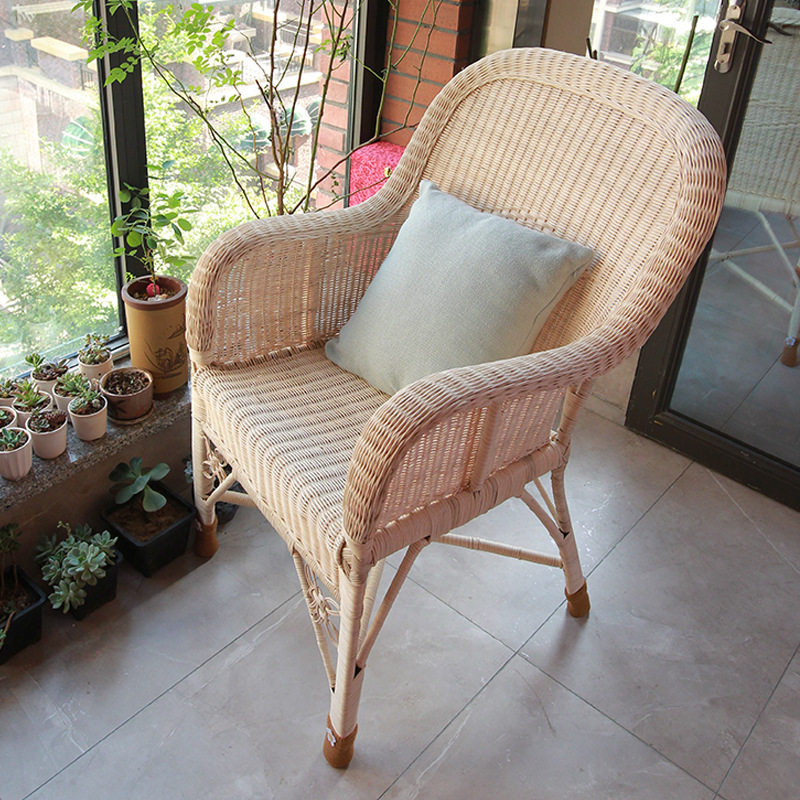 一折藤椅单人植物藤