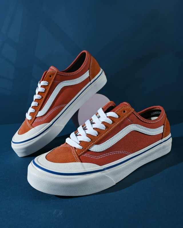 官网万斯路style36小脏橘联名包头男女板鞋低帮经典款休闲帆布鞋