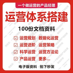 100份运营体系搭建社群用户内容新媒体增长拉新裂变规划互联网