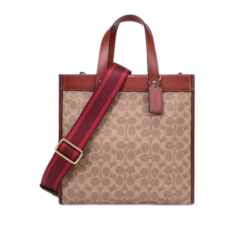 coach帆布托特包